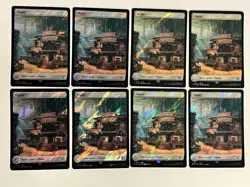 8x Surge Foil Plains MTG Final Fantasy Collector's Commander FIN lot - Image 1