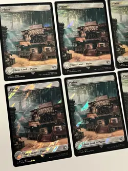 8x Surge Foil Plains MTG Final Fantasy Collector's Commander FIN lot - Image 2