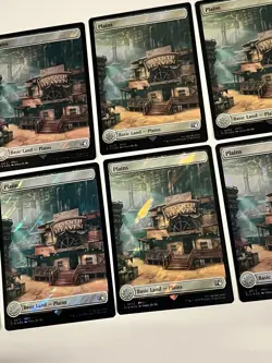 8x Surge Foil Plains MTG Final Fantasy Collector's Commander FIN lot - Image 3