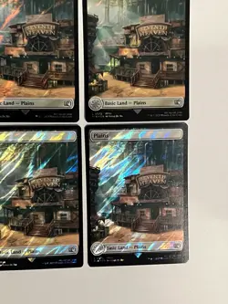 8x Surge Foil Plains MTG Final Fantasy Collector's Commander FIN lot - Image 4