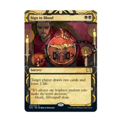 WOTC MtG Strixhaven: Mystical Archives Sign in Blood (R) (Foil) NM - Image 1