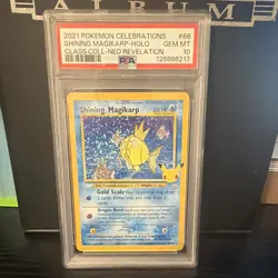 Shining Magikarp 66/64 Celebrations Classic Collection Holo PSA 10 - Image 1