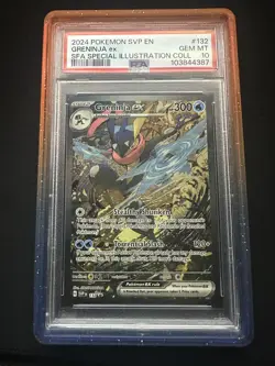 2024 POKEMON SVP EN-SV BLACK STAR PROMO #132 GRENINJA EX PSA 10 - Image 1