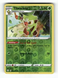 Thwackey - 012/072 - Shining Fates - Pokemon - Uncommon - NM Reverse - Image 1