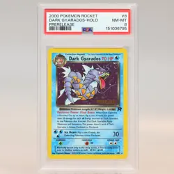 Pokemon TCG - Dark Gyarados 8/82 Team Rocket Holo Rare - PSA 8 NM/MT - Image 2