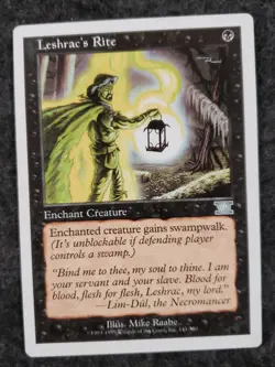 Leshrac's Rite #141 (NM) Classic Sixth Edition 6ED Magic MTG (DS3D1K8) - Image 3