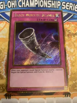 Yugioh Black Horn of Heaven PGL3-EN035 1st Edition NM - Image 1