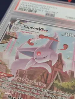 ESPEON VMAX 270/264 PSA 9 Fusion Strike Alternate Art HOLO English Pokemon Card - Image 5