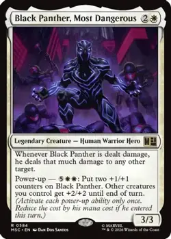 Black Panther, Most Dangerous 584 Commander: Marvel Super Heroes MTG NM - Image 3