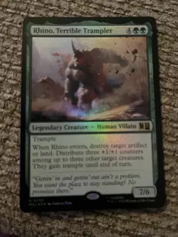 Rhino, Terrible Trampler Foil Marvel Super Heroes Mtg Nm 0730 - Image 1