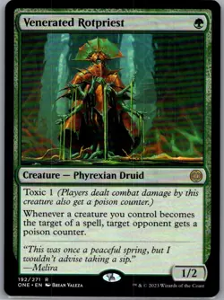 Venerated Rotpriest R Promo Pack: Phyrexia: All Will Be One 192 NM - Image 1