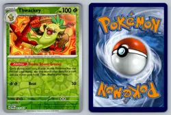 Thwackey 015/167 Reverse Holo Common Twilight Masquerade Pokemon NM - LP - Image 3