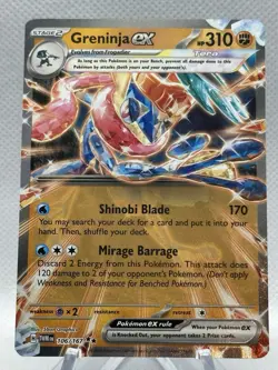 Greninja ex - 106/167 - Pokemon Twilight Masquerade Double Ultra Rare NM - Image 1