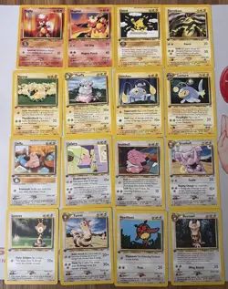 Pokemon 1st Edition Neo Genesis Set Builder NM not complete set - Image 1