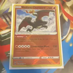 Radiant Charizard 020/159 SWSH Crown Zenith English Holo Radiant Rare 160 HP - Image 1