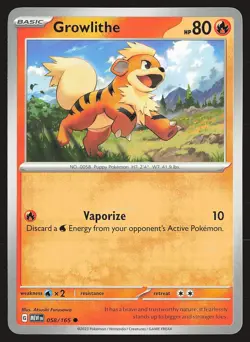 SV: Scarlet & Violet 151 Growlithe #058/165 Common Pokemon Card - Image 1