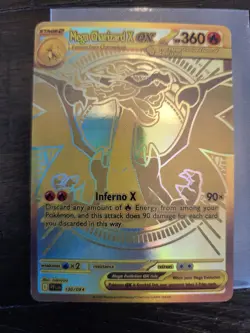Mega Charizard x ex 130/94 Gold Ultra Rare - Phantasmal Flames - NM- Pokemon - Image 1