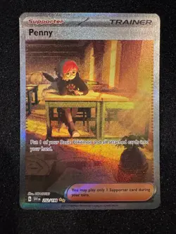 Penny 252/198 Special Illustration Rare Scarlet & Violet Pokemon Near Mint - Image 1