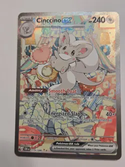 Cinccino ex 119/086 Special Illustration Rare SIR Pokemon TCG Chaos Rising NM - Image 1