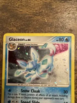 2008 POKEMON CARD RARE GLACEON HOLO 5/100 DPBP#161 STAGE 1 - Image 2