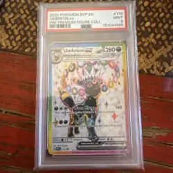 2025 POKEMON PRISMATIC EVOLUTIONS PREMIUM FIGURE COLLECTION UMBREON EX PSA 9🔥🔥 - Image 1