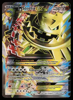 M Steelix EX 109/114 Holo Ultra Rare Steam Siege Pokemon Card - Image 1