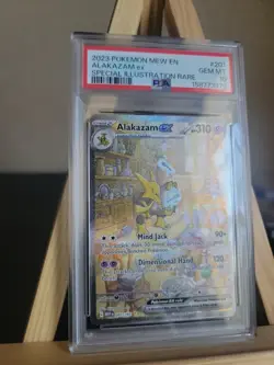 Pokemon Alakazam EX TCG Card 201/165 Scarlet & Violet 151 SIR, PSA 10 ENGLISH - Image 2