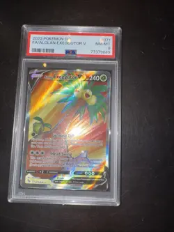 2022 Alolan Exeggutor V Fa Pokemon Go #071 PSA 8 - Image 1