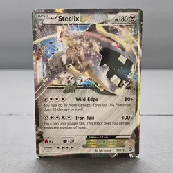 Pokemon Steelix EX Card 67/114 XY Steam Siege LP+ - Image 2