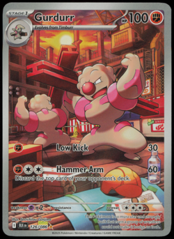 Gurdurr 126/086 - Black Bolt Illustration Rare English Pokemon TCG NM - Image 1