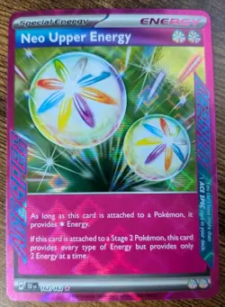 Pokemon TCG - Neo Upper Energy 162/162 Holo Rare English - NEAR MINT - Image 1