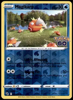 Magikarp 021/078 Common Pokemon GO Pokemon Reverse Holo Near Mint - Image 1