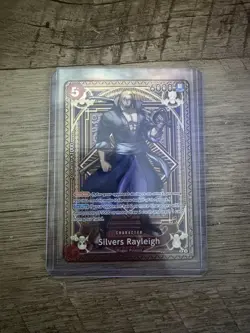One Piece: A Fist of Divine Speed Silvers Rayleigh SP (ALT ART) OP09-005 NM - Image 1