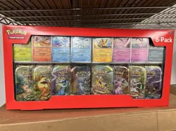 Costco Pokemon Prismatic Evolutions 8 Mini-Tins with Promo Cards Sealed - Image 1