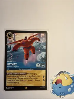 Baymax Armored Companion 157/204 Legendary Lorcana Azurite Sea Card NM - Image 4