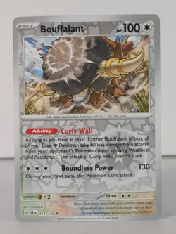 Bouffalant - Stellar Crown - 119/142 - Pokemon TCG - Reverse Holo - X - Image 1