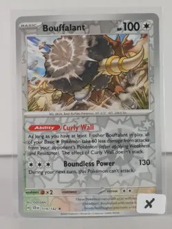 Bouffalant - Stellar Crown - 119/142 - Pokemon TCG - Reverse Holo - X - Image 2