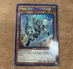 🔥 Yugioh! Fossil Dyna Pachycephalo SGX4-END02 SECRET RARE SPEED DUEL NEAR MINT - Image 1