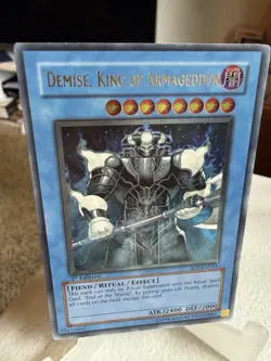 Demise, King of Armageddon Ultimate Rare SOI-EN035 1st Edition Yugioh! Near Mint - Image 1