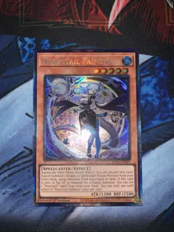 Yugioh Dracotail Faimena JUSH-EN002 Collector’s Rare 1st Edition NM - Image 3