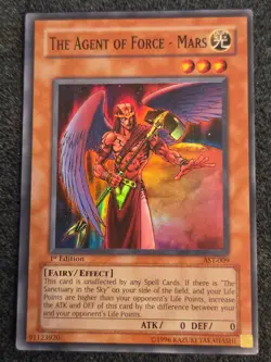 Yugioh The Agent of Force - Mars AST-009 Super Rare 1st Edition MP - Image 1