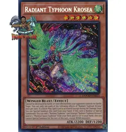 Yugioh! 1x Radiant Typhoon Krosea DOOD-EN015 Secret Rare 1st Ed NM - Image 1