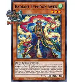 Yugioh! 1x Radiant Typhoon Swen DOOD-EN014 Ultra Rare 1st Ed NM - Image 1