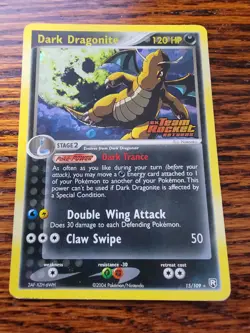Dark Dragonite 15/109 STAMPED REVERSE FOIL EX Team Rocket Returns Vintage Card - Image 1