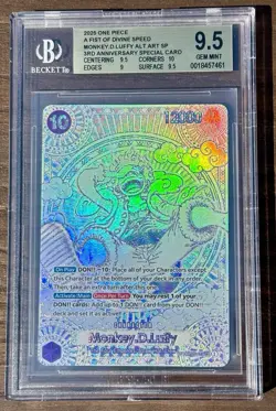 One Piece Monkey.D.Luffy 3rd Anniversary Special Card OP05-119, Diamond - Image 1