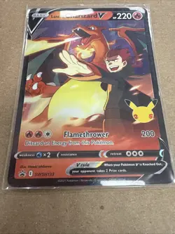 OVERSIZED Pokemon Celebrations Lance's Charizard V SWSH133 Promo JUMBO Card NM+ - Image 2