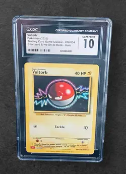 Pokemon Trading Card Game Classic Voltorb #10 Gem Mint 10! 🔥 - Image 1