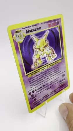 Alakazam 1/102 Base Set - Holo Pokemon Card - LP - Image 2