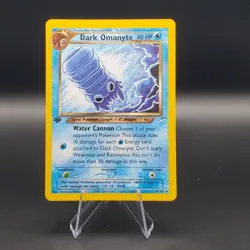 Dark Omanyte 37/105 Pokemon Neo Destiny 1st Edition NM - Image 1