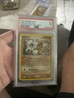 Pokemon Company 2004 Team Rocket Returns Cubone 51/109 Reverse Holo PSA 7 EN - Image 1